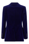 single-breasted velvet wallis blazer