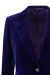 single-breasted velvet wallis blazer
