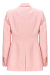 double-breasted duchesse blazer