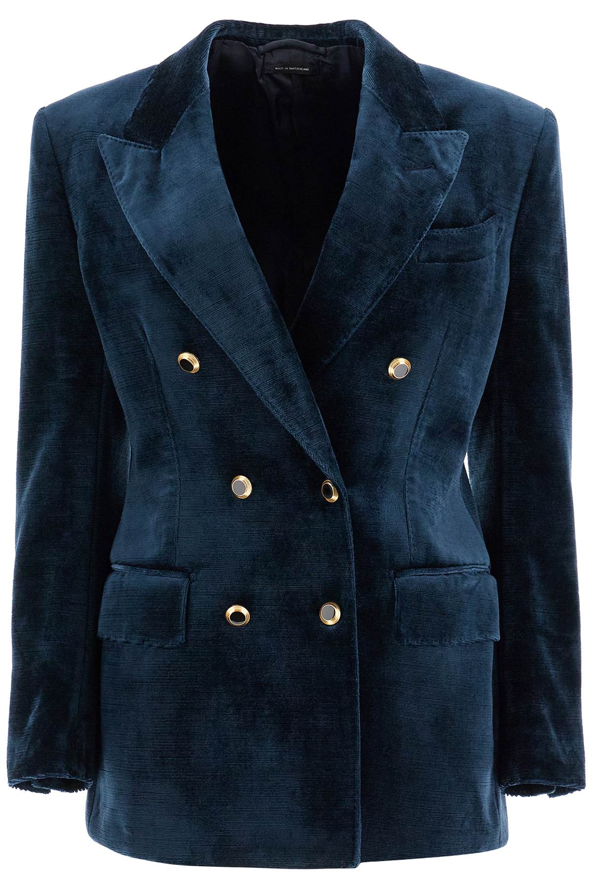 wallis velvet double-breasted jacket