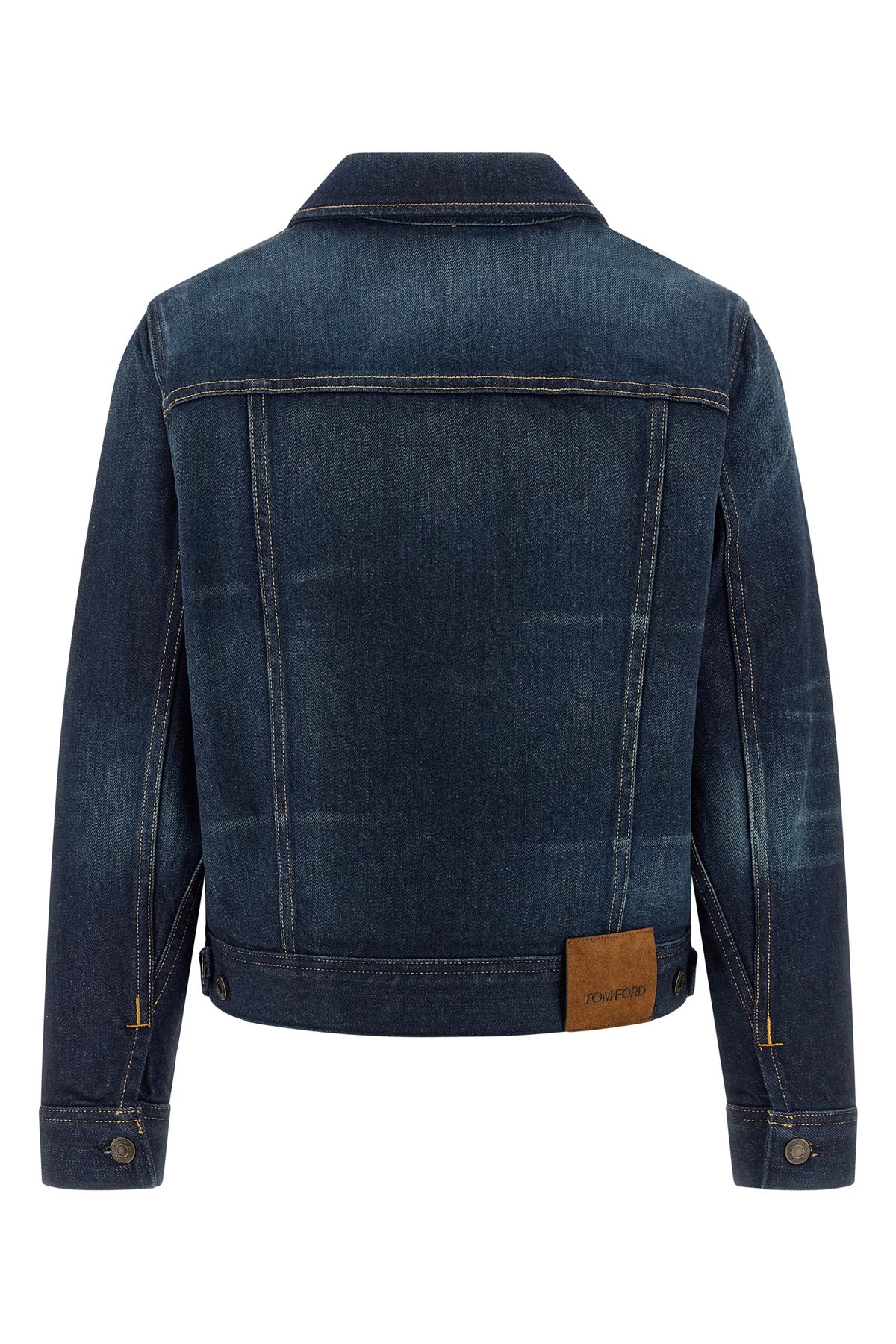 japanese stonewashed cotton denim jacket