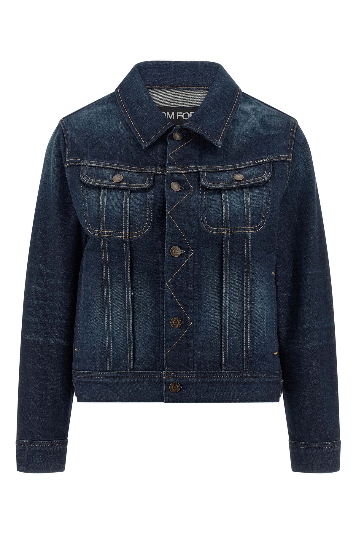 japanese stonewashed cotton denim jacket