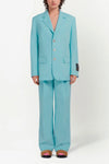 single breast wool blazer