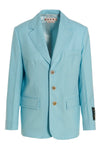 single breast wool blazer