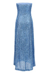 stretch fabric long gina dress