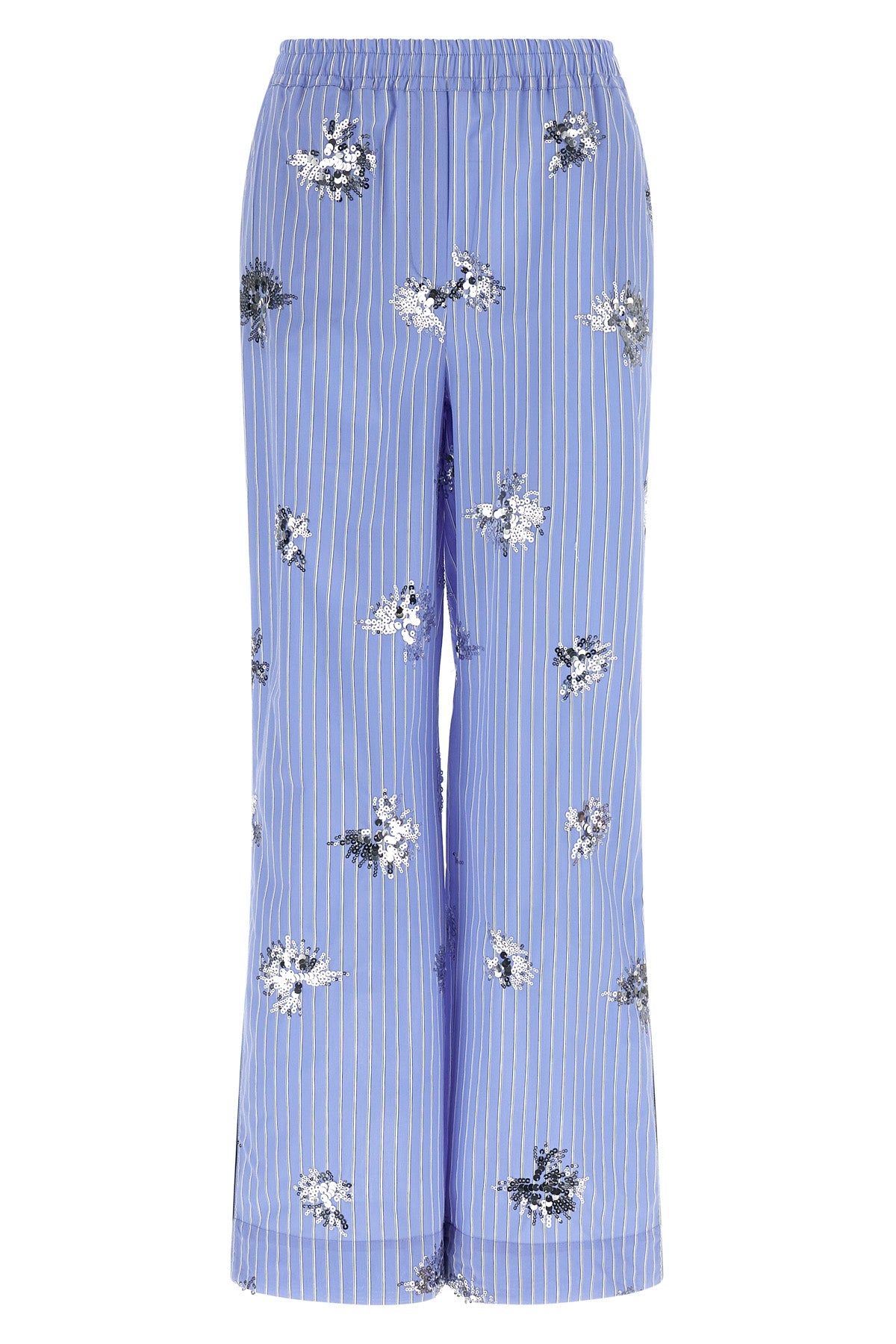 giorno striped cotton poplin pants