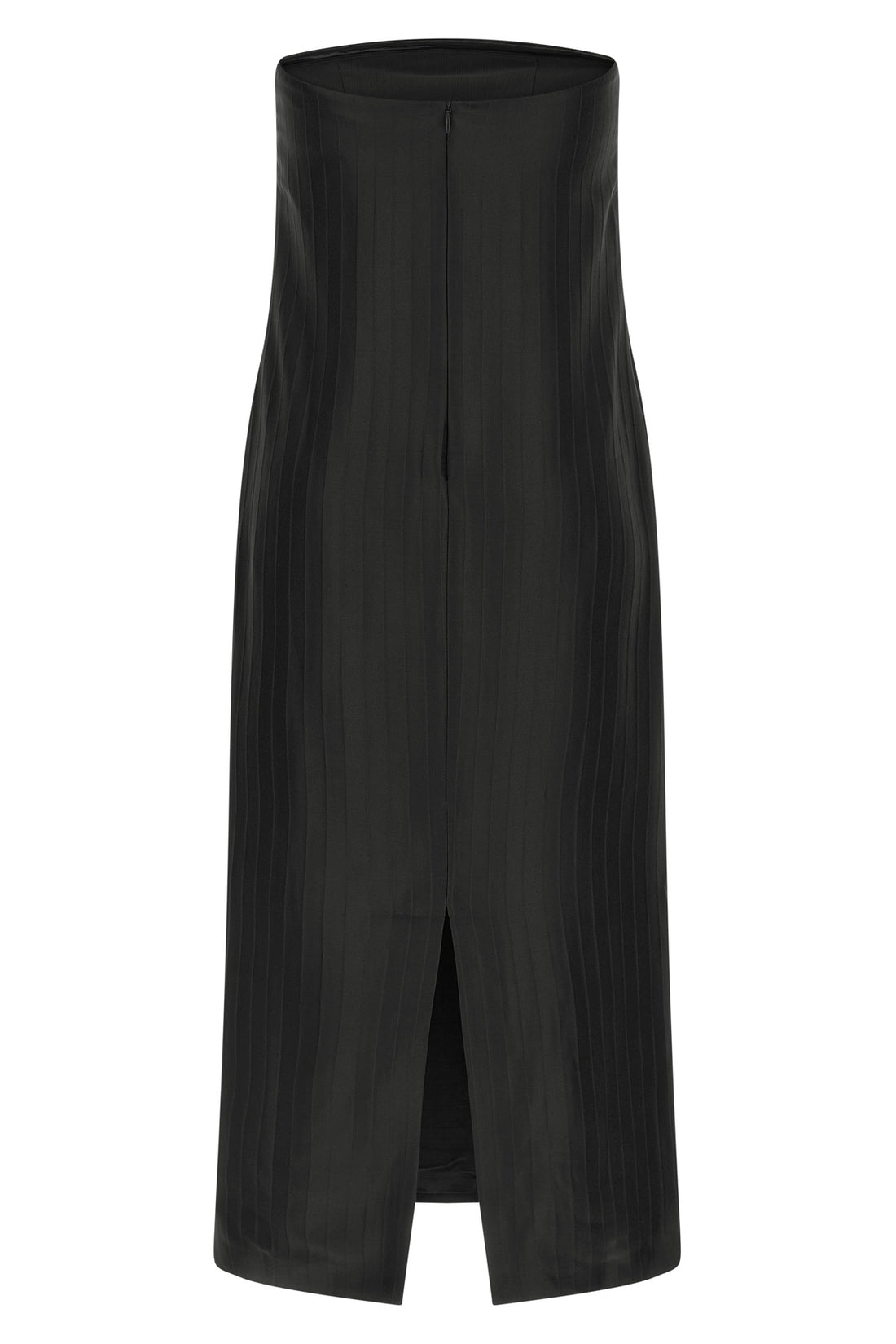 LOULOU DE SAISON M giulia monochromatic striped silk and viscose midi dress