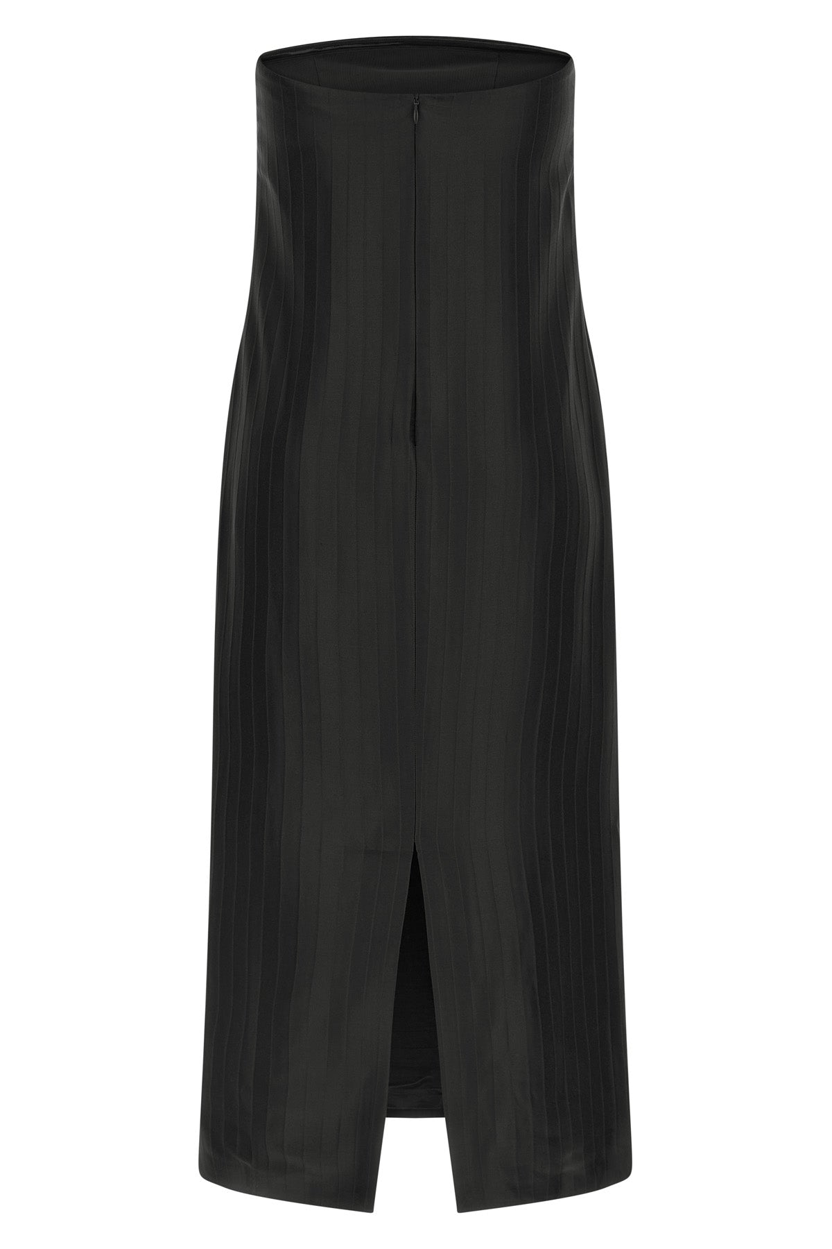 giulia monochromatic striped silk and viscose midi dress