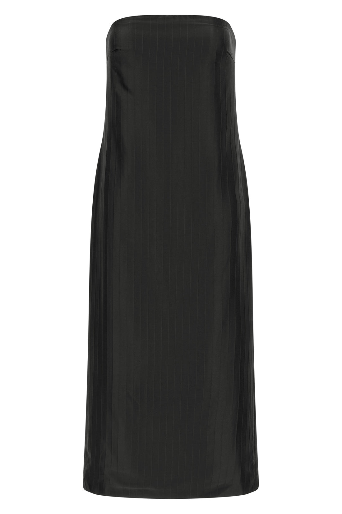 LOULOU DE SAISON M giulia monochromatic striped silk and viscose midi dress