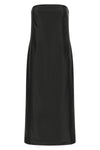 giulia monochromatic striped silk and viscose midi dress