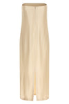 giulia monochromatic striped silk and viscose midi dress