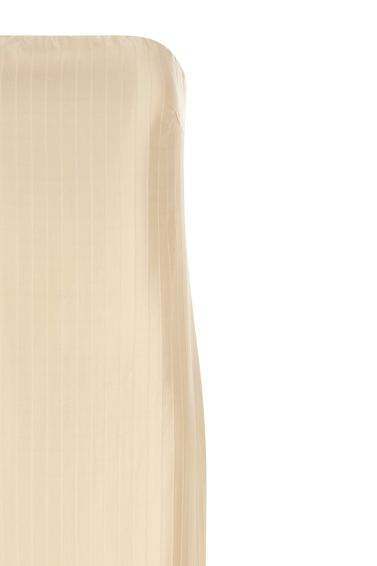 giulia monochromatic striped silk and viscose midi dress