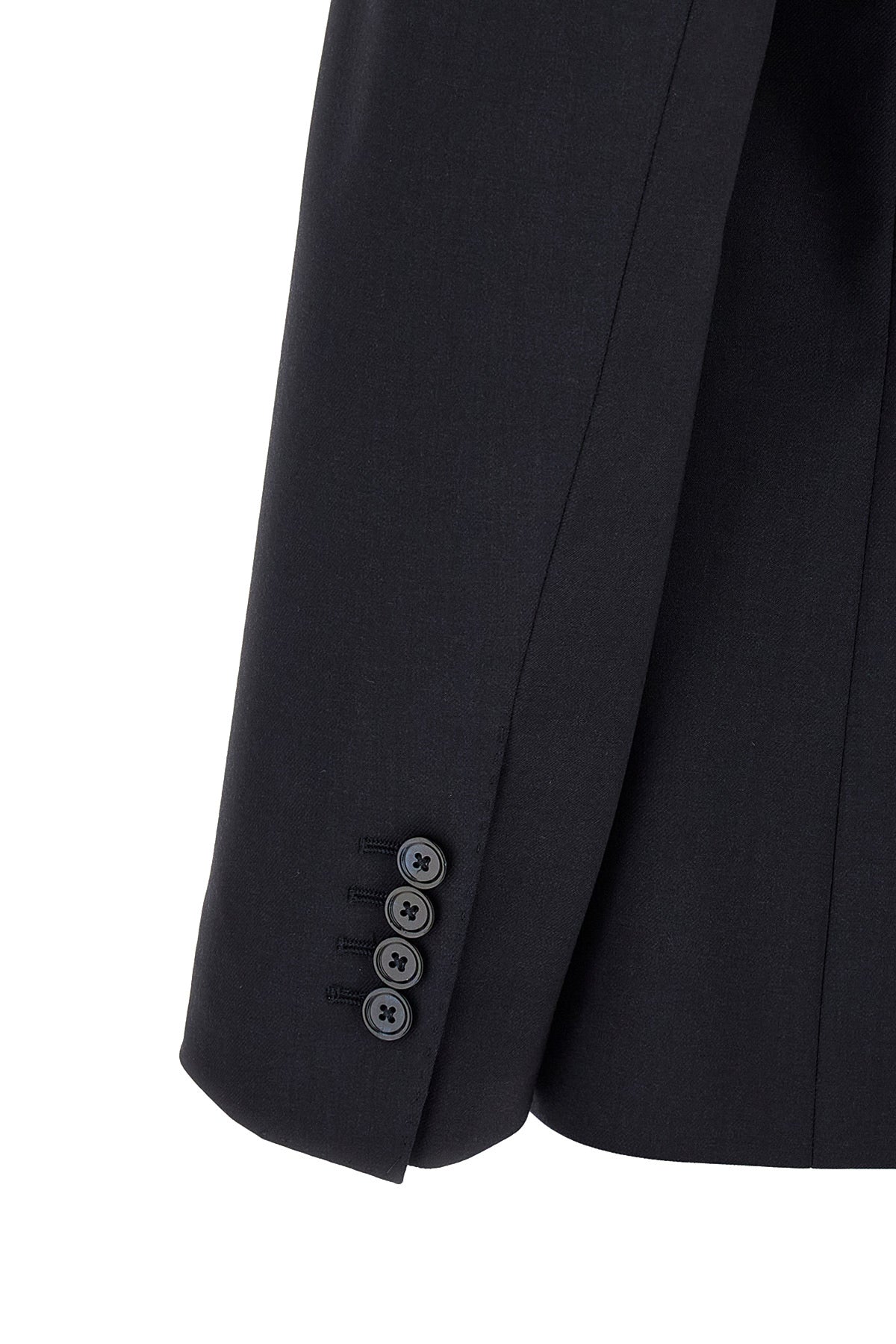 the navy blue dolce&gabbana suit in fine virgin wool gabardine