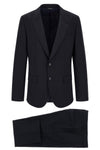 the navy blue dolce&gabbana suit in fine virgin wool gabardine
