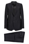 single-breasted martini wool and silk canvas dress