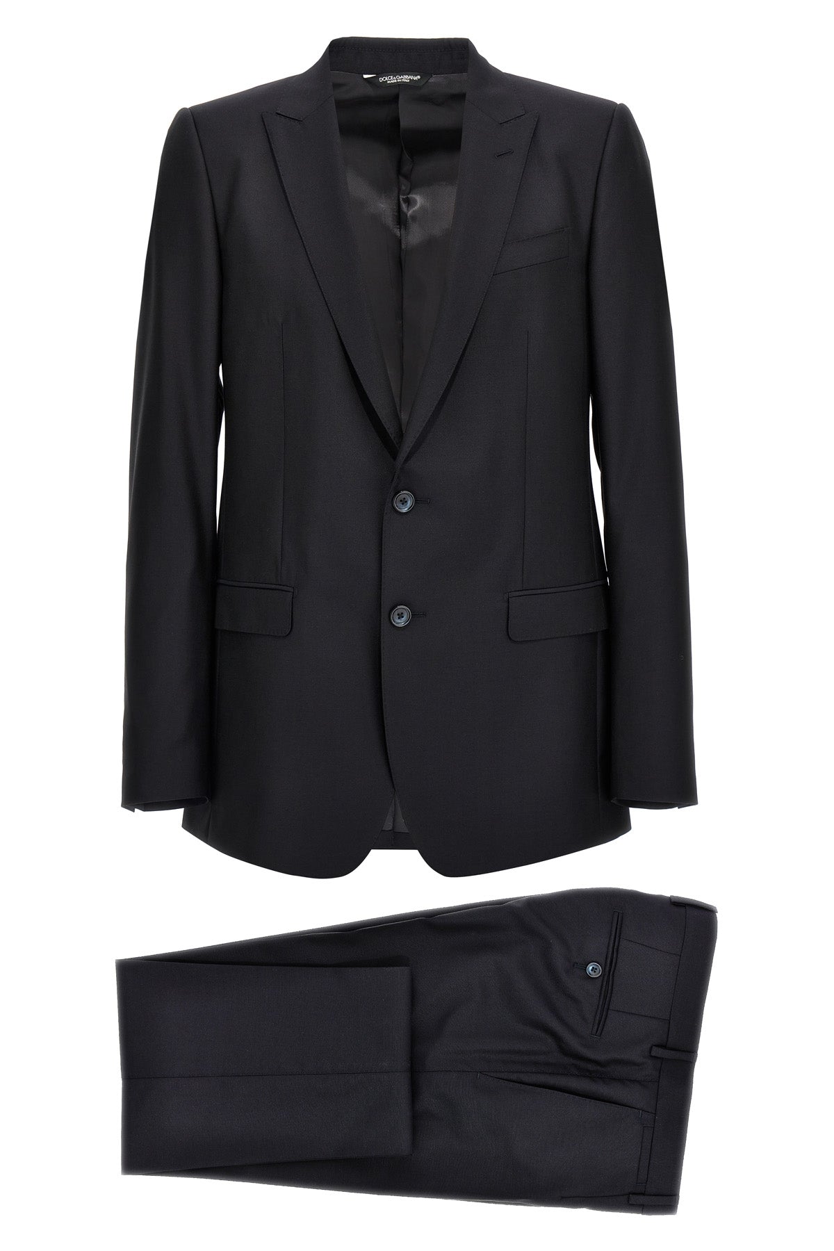 single-breasted martini wool and silk canvas dress