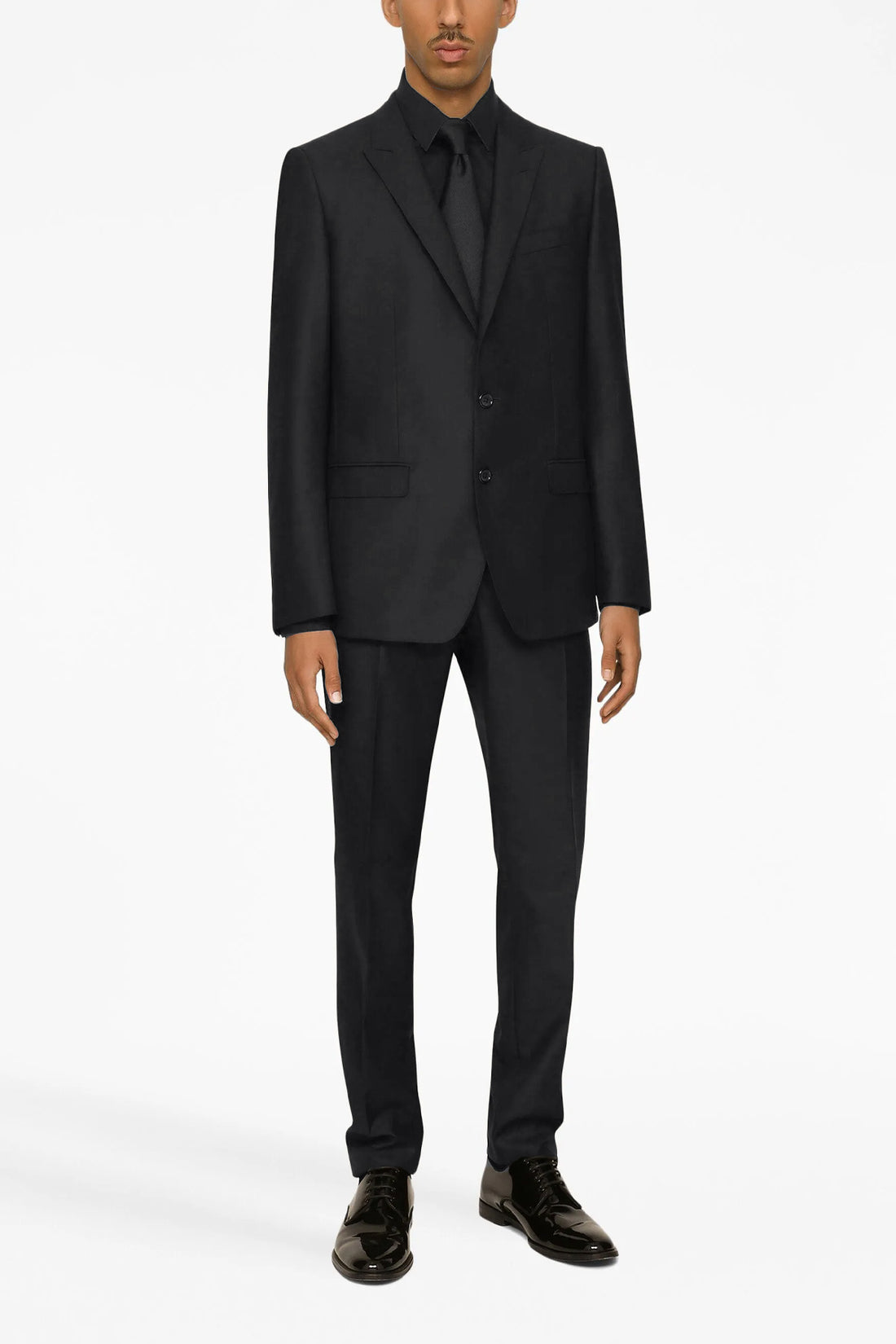 DOLCE &amp; GABBANA 54 single-breasted "martini" suit in wool and silk canvas