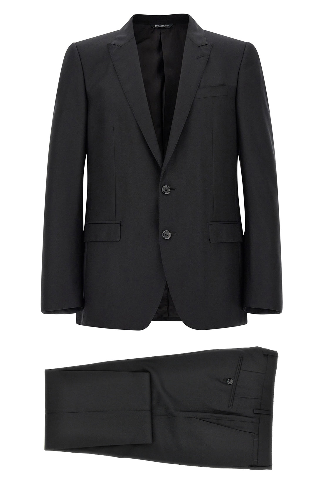 DOLCE &amp; GABBANA 54 single-breasted "martini" suit in wool and silk canvas