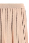 elisabetta franchi midi skirt redefines the silhouette through sophisticated kni