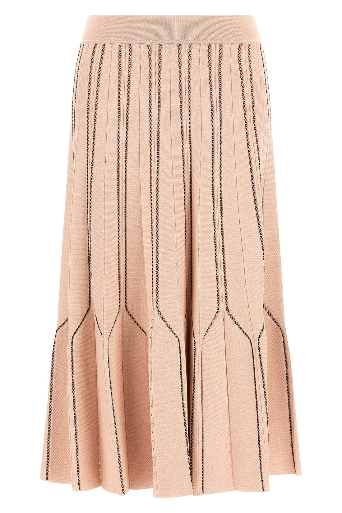 ELISABETTA FRANCHI 40 elisabetta franchi midi skirt redefines the silhouette through sophisticated kni