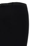 stretch ribbed knit midi skirt