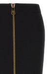 the elisabetta franchi midi skirt redefines the codes of contemporary tailoring