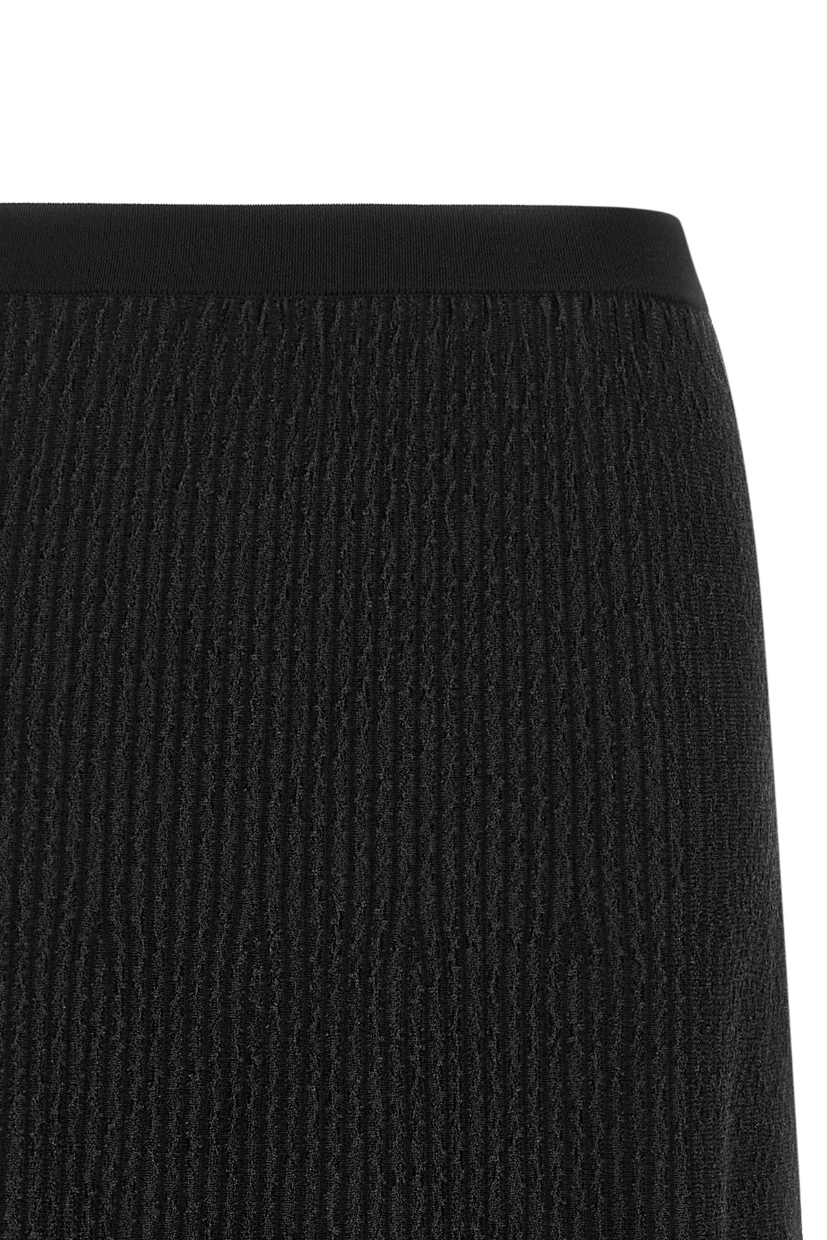 elisabetta franchi knitted midi skirt defines a sophisticated silhouette through