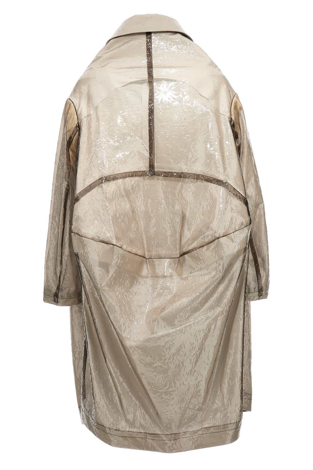 COMME DES GARÇONS S oversize polyurethane trench coat