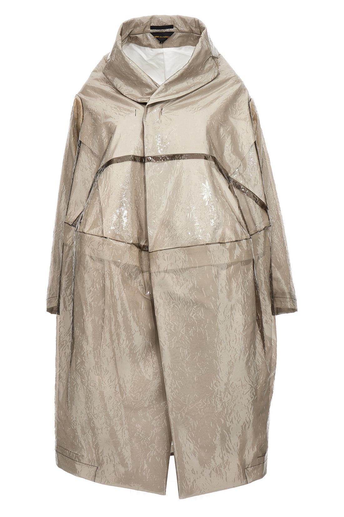 COMME DES GARÇONS S oversize polyurethane trench coat