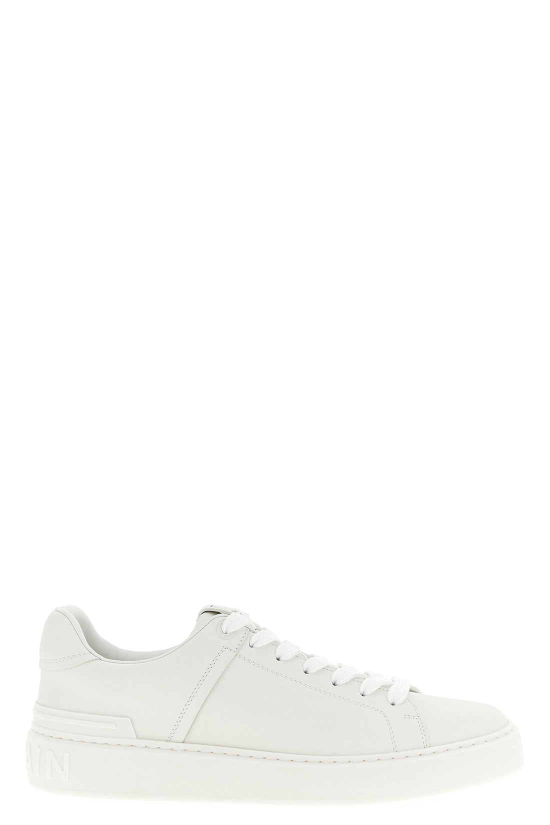 BALMAIN 40 b-cout smooth leather sneakers