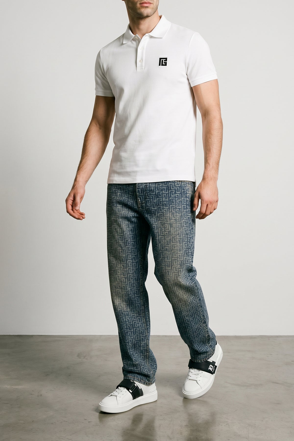 b-cout calf leather sneakers