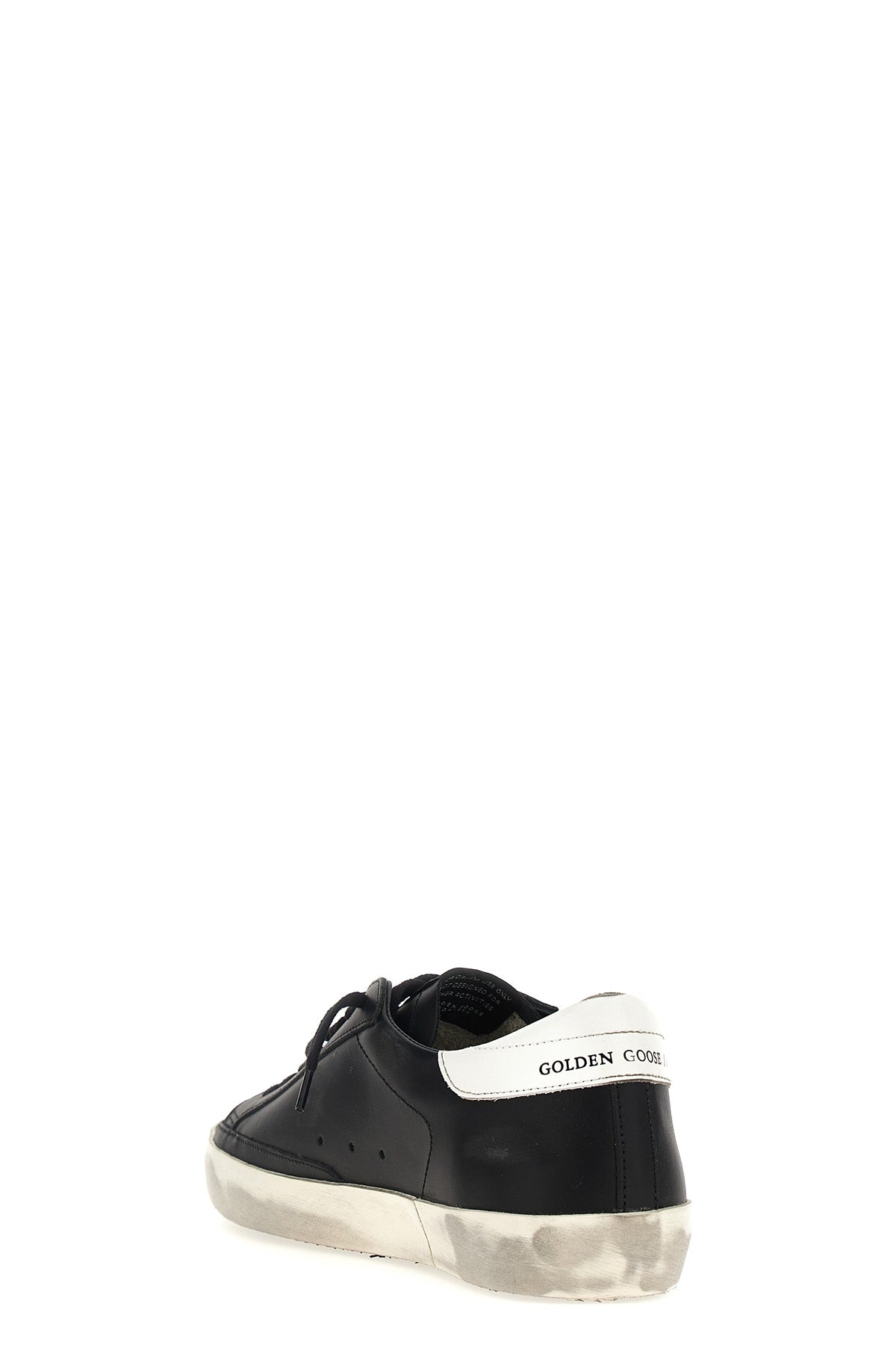 superstar sneakers in black leather