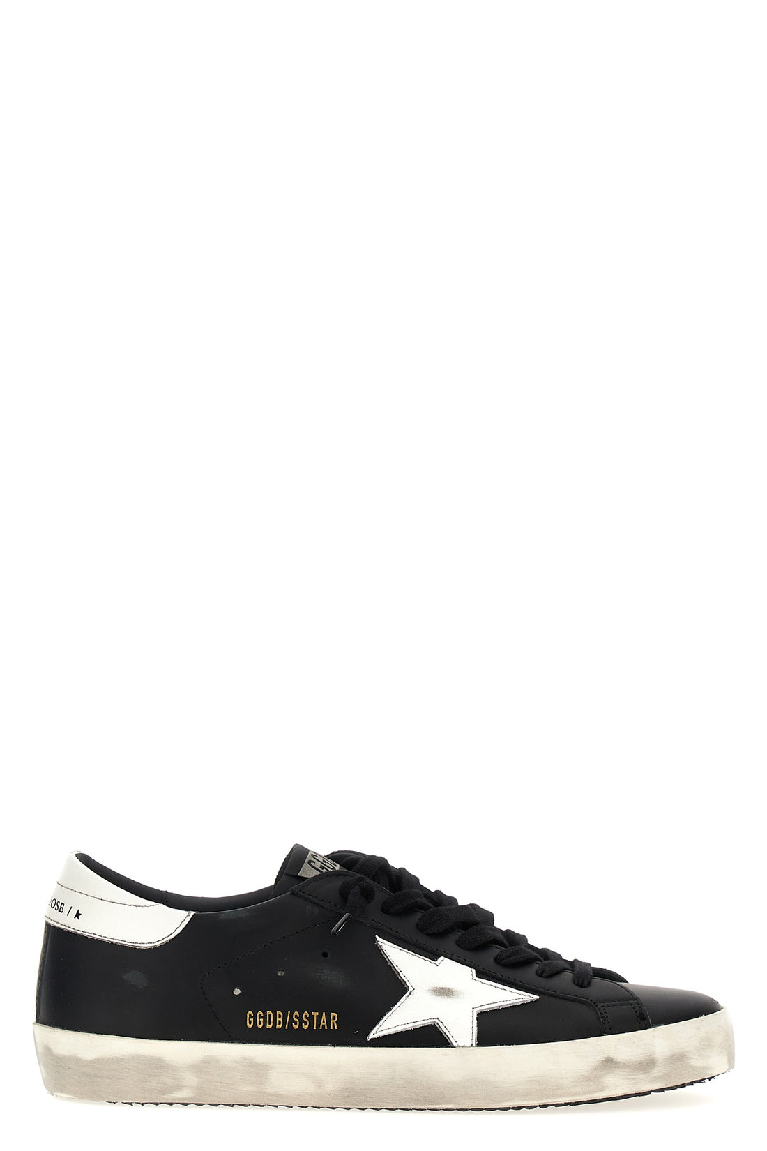 GOLDEN GOOSE 41 superstar sneakers in black leather