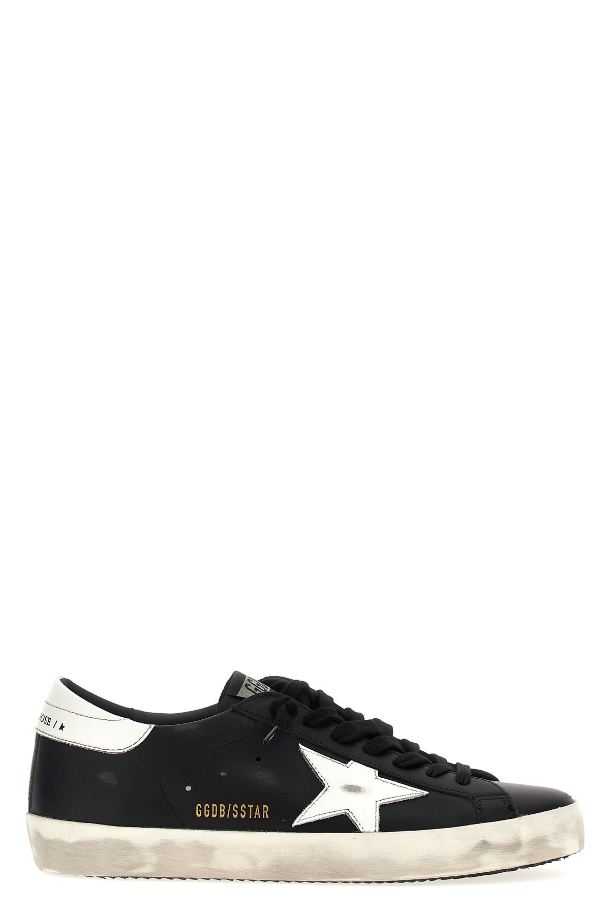superstar sneakers in black leather