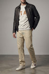 superstar used-effect leather sneakers