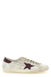 superstar used-effect leather sneakers