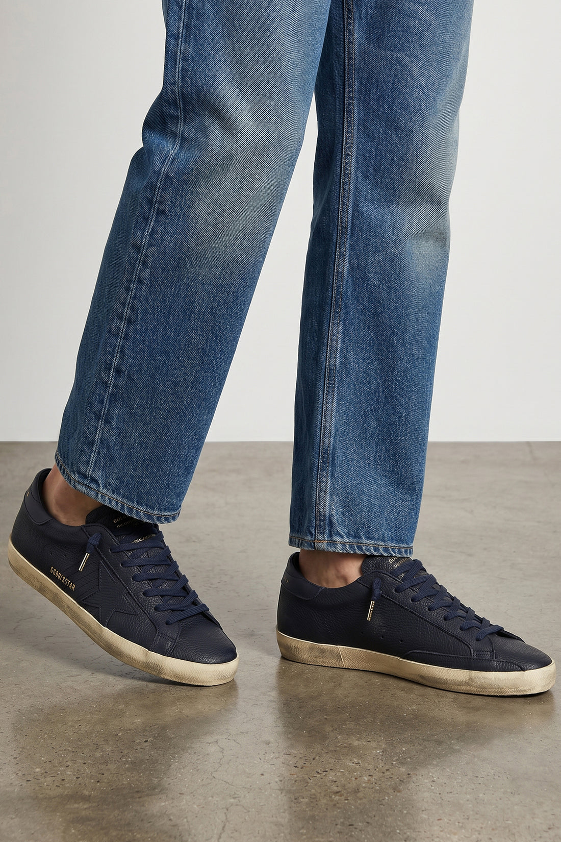 GOLDEN GOOSE 42 super-star leather sneakers