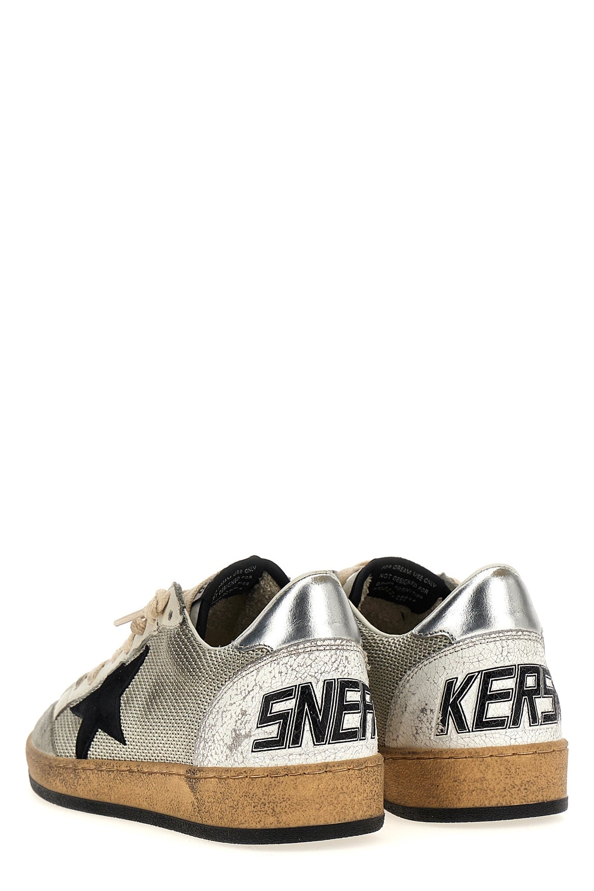 ball star lace-up sneakers in mesh