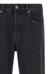 skate jeans in used-effect cotton denim