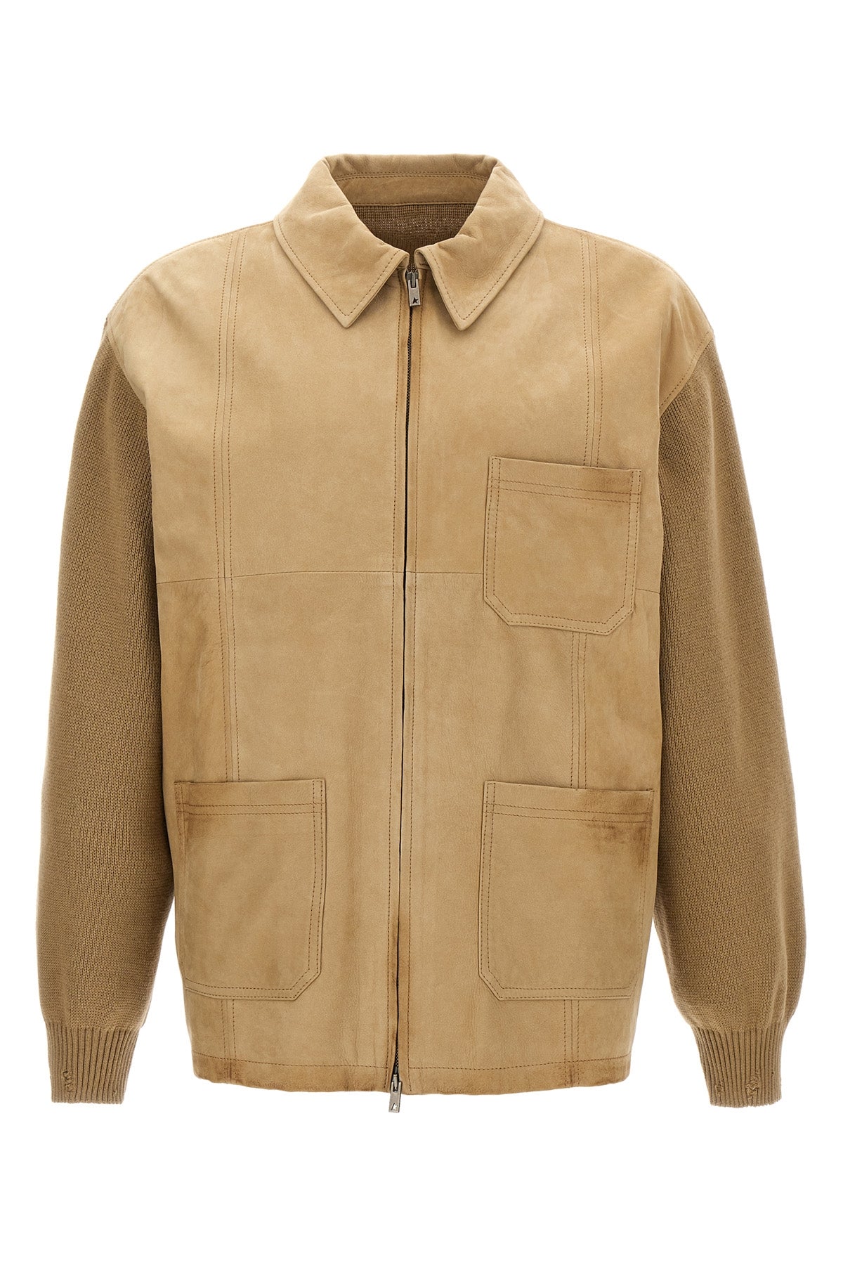 neil wool blend knit jacket