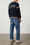 reynard waffle-stitch cotton sweater