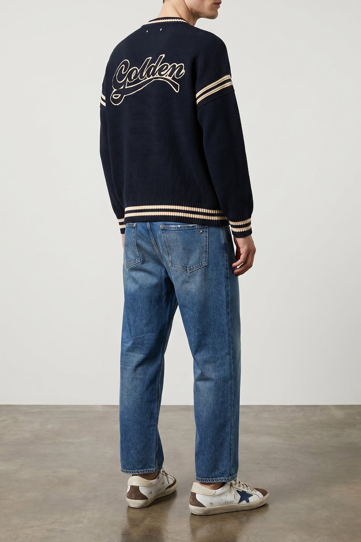 reynard waffle-stitch cotton sweater