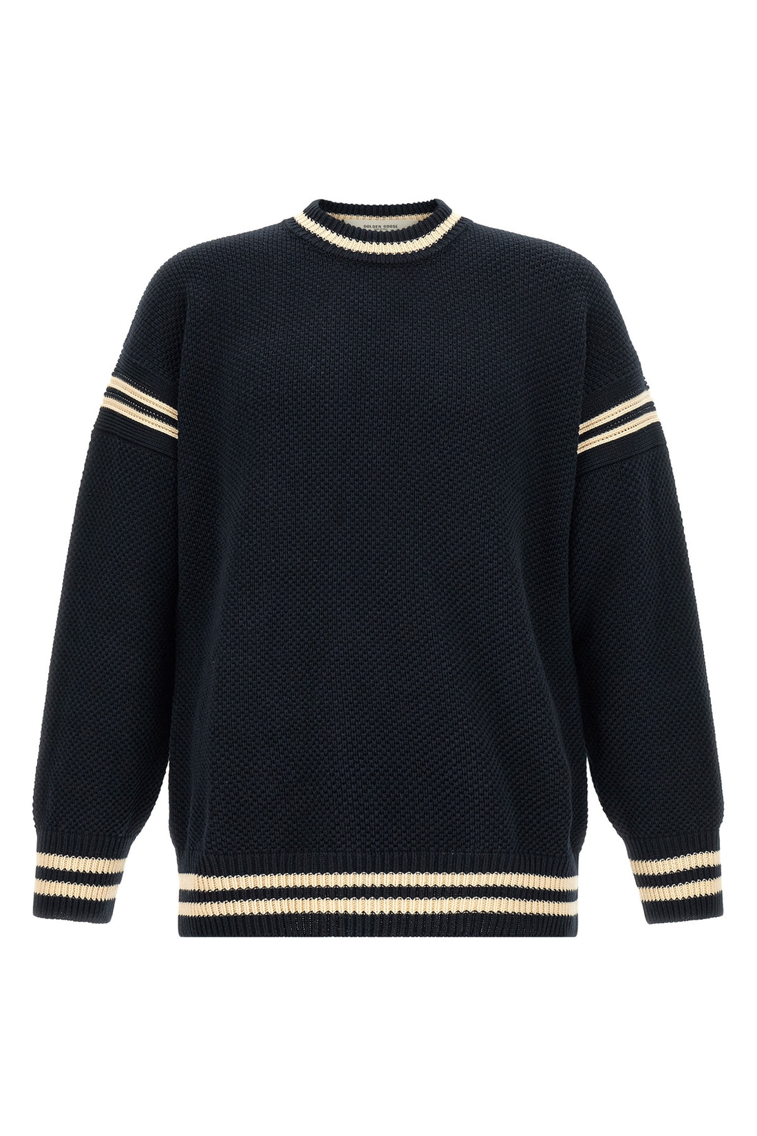 GOLDEN GOOSE L reynard waffle-stitch cotton sweater
