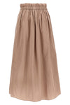 midi skirt in new techno taffeta