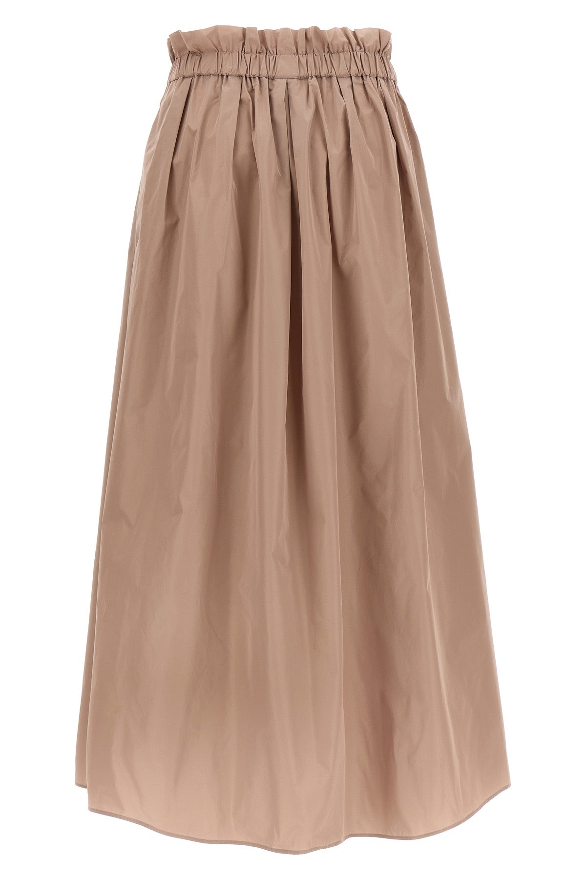 midi skirt in new techno taffeta