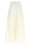 the herno long skirt has a flared and voluminous silhouette