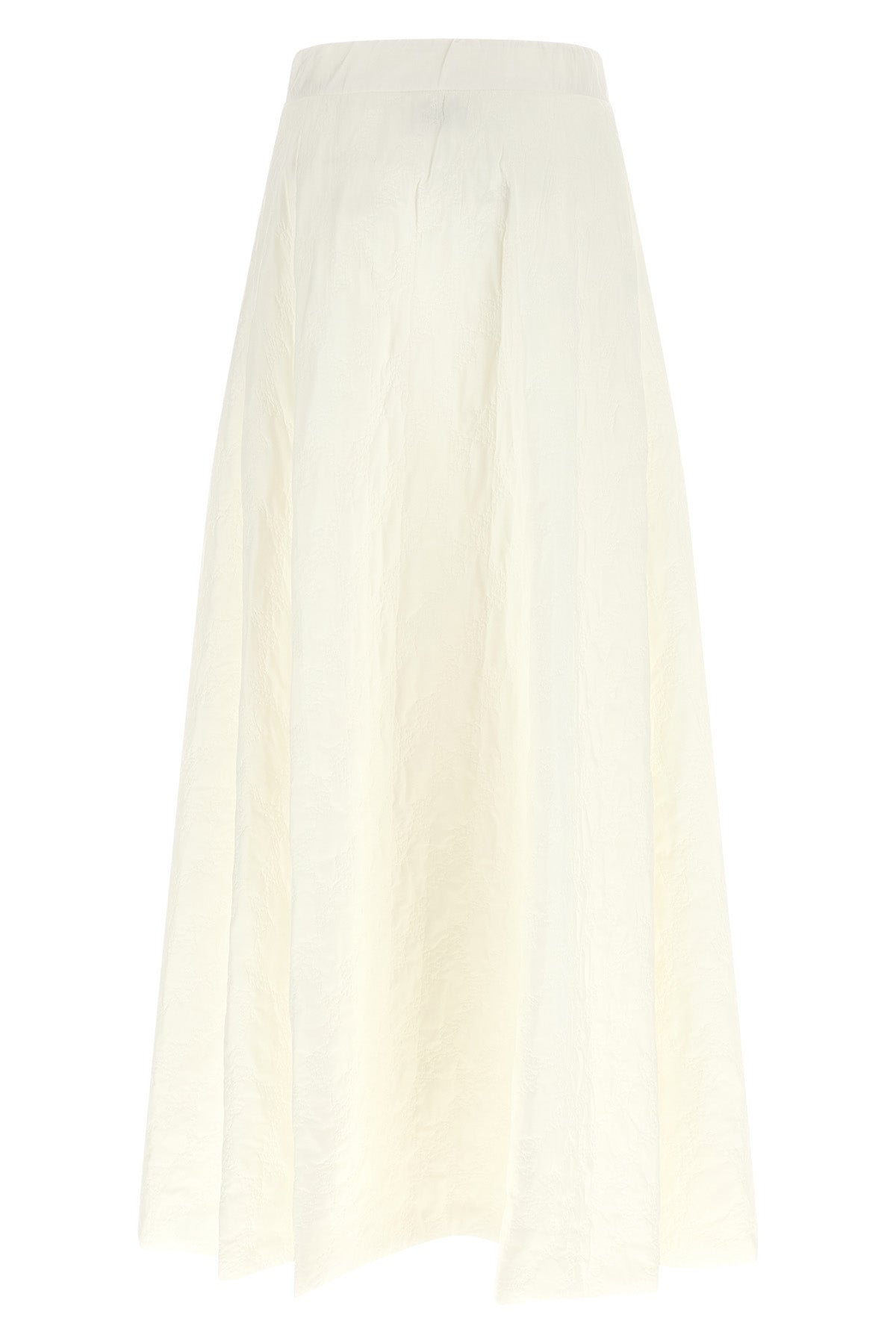 the herno long skirt has a flared and voluminous silhouette