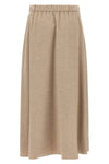 the herno midi skirt defines an essential aesthetic through an a-shaped silhouet