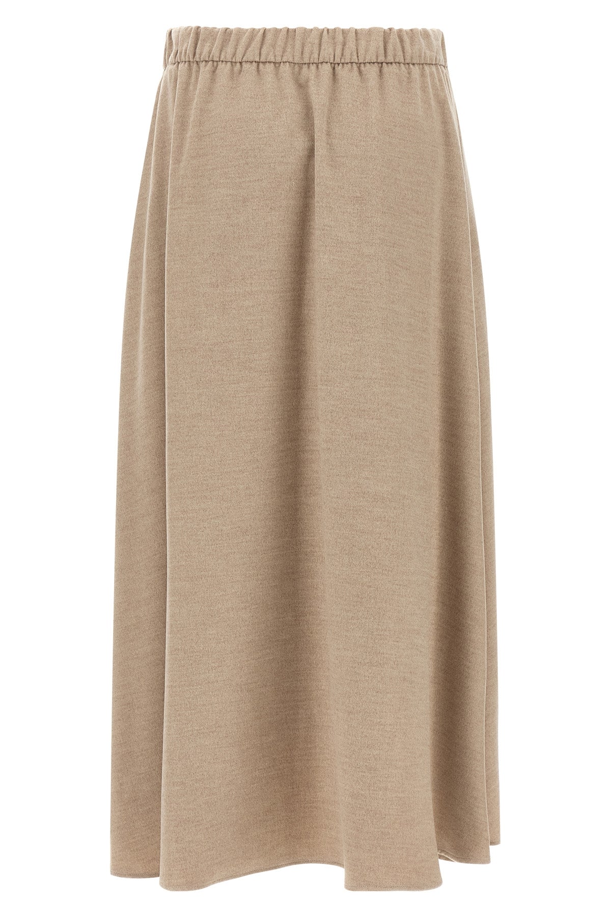 the herno midi skirt defines an essential aesthetic through an a-shaped silhouet