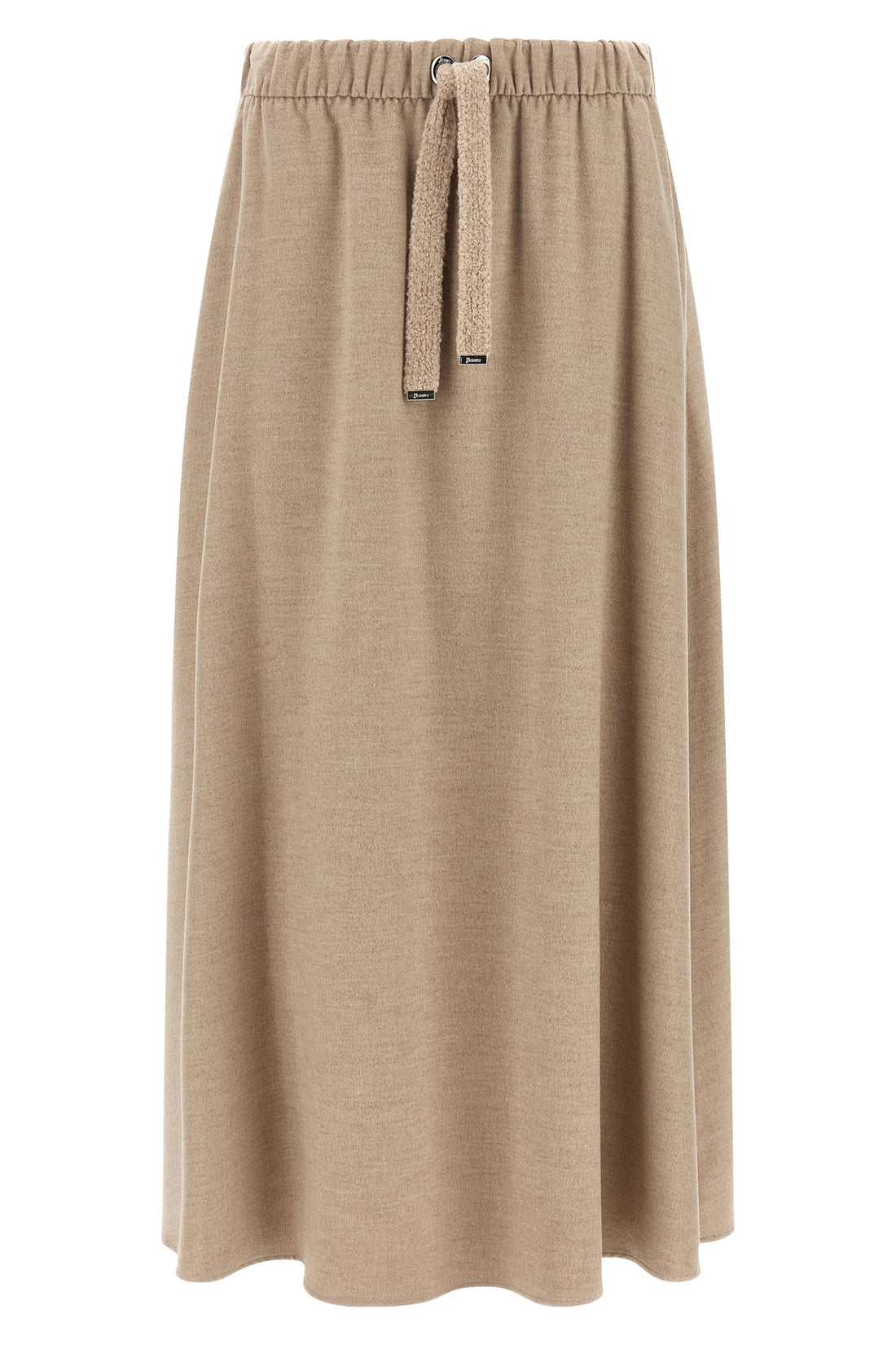HERNO 40 the herno midi skirt defines an essential aesthetic through an a-shaped silhouet